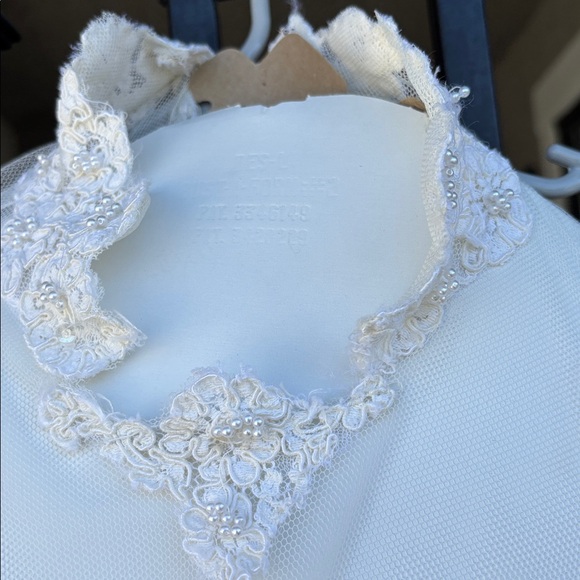 Vintage Elegant Ivory Wedding Dress with Train
size 2 preserved in box - Picture 6 of 9